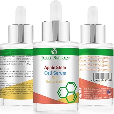 Apple stem cell serum Jadole Naturals Vegetable stem cells considerably reduce wrinkles and fine lines with Malo Domestica - Rejuvenates the skin and seems young and hydrated.. DIAYTAR NIGERIA: Your affordable gateway to thousands of products delivered promptly nationwide.