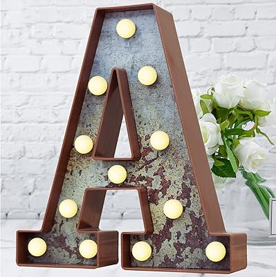 LED Marke Letter Lights Ancient Lighting Industrial Effect Effective Light Alphabet Sign For Party.. DIAYTAR NIGERIA: Connecting Nigerians with their needs through our affordable and diverse marketplace.