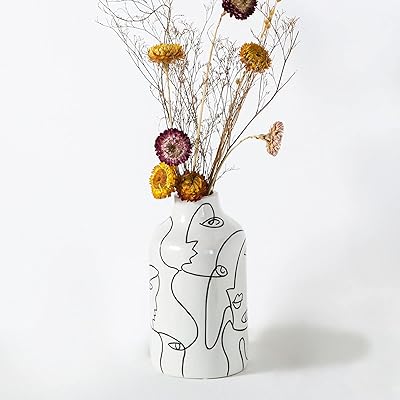 Kimdeo ceramic vase for home decoration, irregular abstract flower vase, living room decoration, simple decorative vases in pampe budding.. From fashion to electronics, DIAYTAR Nigeria brings it all to your doorstep — fast, easy, and affordable.