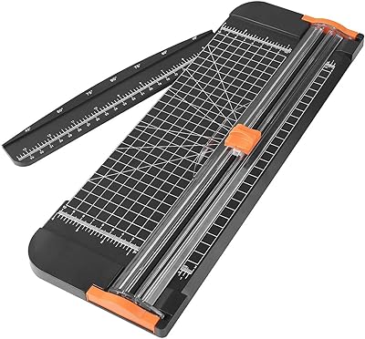 A4 paper cutter with automatic security protection and lateral rule, black scrapbooking tool for manual work and poster projects.. Discover the perfect balance of selection and value with DIAYTAR NIGERIA's nationwide e-commerce platform.