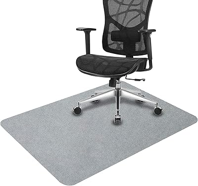 Office chair carpet for hardwood floors, 55 "x 35", non -slip floor protective carpet for rolling chair, 90 x 140 cm, folded package (gray).. Embrace a new era of online shopping with DIAYTAR NIGERIA's extensive range and budget-friendly prices.