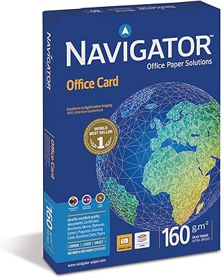 Noko Navigator Office Card - Paper for A4 color printer - Multi -Usage printer - Copy paper - White - 160 g/m2 - 250 sheets.. No more overpriced stores — DIAYTAR Nigeria brings the best to your door.