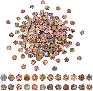 300 Megapet matching wooden buttons, round flower buttons, 2 holes for the seam of handicrafts.. Transform your online shopping experience with DIAYTAR NIGERIA's affordable and diverse marketplace.