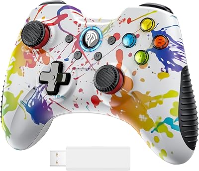【NEW 2023】 Easy SMX wireless gaming controller for Windows 7 8 10 11 PC, PS3, Android, Switch, Steam Deck, Double Vibration Game Controller with Turbo, 14 hours of operation on battery.. Shop with ease at DIAYTAR NIGERIA and enjoy our extensive product range delivered at affordable rates.
