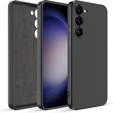 Liquid liquid silicone shell compatible with yuyotec s23, flexible rubber gel with matte finish designed for Samsung Galaxy S23 6.1 inch (2023) - Black.. DIAYTAR NIGERIA stands as your affordable shopping ally with nationwide delivery in just 5-8 days.