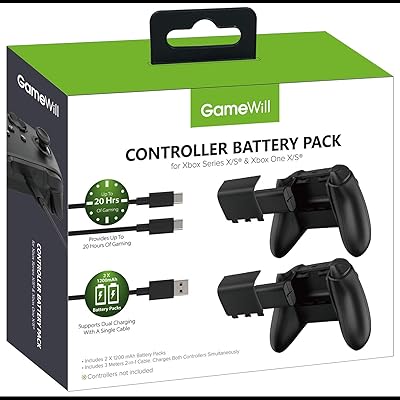 Gamewell rechargeable controller battery [Pack of 2] with [high power capacity of 1,200 mAh] for Xbox Series: False,.. Skip the lines and shop online — DIAYTAR Nigeria delivers to your door in days.