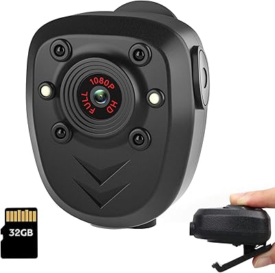 Mini Body Videur, Portable Police Police Camera with night vision, 32 GB integrated memory card, HD1080p, night vision video recording, autonomy of 4 to 6 hours, police, security guard, house.. Shop smarter with DIAYTAR NIGERIA's diverse marketplace and budget-friendly nationwide delivery.
