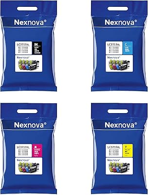 NEX NOVA® LC3719XL ink cartridges for brother high -yield ink set 4 black Cyan Magenta Yellow packets for MFCJ2330DW MFCJ2730DW MFCJ3530DW MFCJ3930DW.. Experience the future of shopping with DIAYTAR NIGERIA's extensive selection delivered in just 5-8 days.