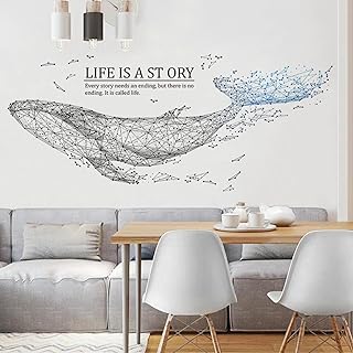 Limol DIY Decoration Whale Sticker Wall Bedroom Sofa Background Canapé De Bond Décoration XL Waler Faced to Left.. Shop smart, shop DIAYTAR - Nigeria's most affordable e-commerce platform with nationwide delivery.
