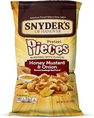 Pieces of Bretzel flavored Snyder's of Hanover (12 oz bag, honey and onion mustard) - 4 bags.. DIAYTAR NIGERIA provides endless shopping possibilities with affordable prices and prompt delivery service.