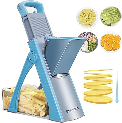 Kitchen mandolin, large vegetable chopper, multi-light, julienne slicer, fried slicer, stainless steel blades, kitchen slices.. DIAYTAR NIGERIA: Making quality products accessible to all Nigerians at affordable prices.