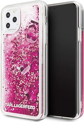 Transparent shell Karl Lagerfeld with liquid glitter with floating charms for iPhone 11 pro max - color gold pink - klhcn65ropi.. Affordable shopping made easy on DIAYTAR Nigeria, with fast delivery from 5 to 8 days.