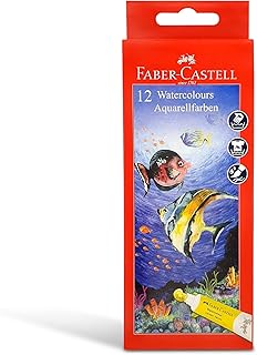 Faber-Castell student watercolor tube, set of 12 assorted colors, 5 ml x 12 pieces, model 1420099, Assorted colors.. DIAYTAR NIGERIA: Where shopping is a pleasure with affordable prices and reliable delivery service.