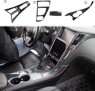 Carbon fiber lid for the power dashboard central console, ventilation mouths and cup holders for Infiniti Q50 2014-2022 Q60 2017-2022 from Fushawo.. Spend less, get more — that’s the DIAYTAR Nigeria promise.