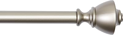 1 inch Amazonbasics curtain rod with bottle tips - 72 to 144 inch, nickel.. Experience hassle-free shopping with DIAYTAR NIGERIA's user-friendly platform and prompt delivery service.