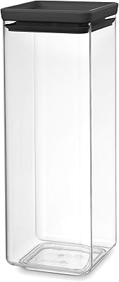 Brabantia Tasty Plus 122408 Dark gray square can.. DIAYTAR NIGERIA: Your partner in affordable online retail with reliable delivery across the nation.