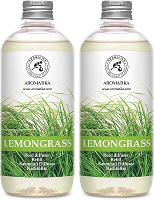 Recharge for lemongrass diffuser 34 FL OZ (2x17 FL OZ) - Fresh and long -term perfume - Recharge with natural lemongrass essential oil - For aromatherapy - Spa - Home - Oil recharge for lemon reed diffuser.. DIAYTAR NIGERIA: Making online shopping accessible with affordable prices and nationwide delivery service.