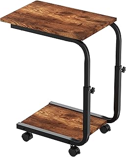 Simpdiy side table adjustable in height bedside table with 4 casseroles for sofa.. Why shop anywhere else? DIAYTAR Nigeria has it all, at prices you’ll love.