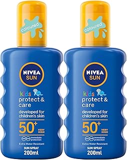 Nivea children's solar for children, to hydrate the skin and protect it from UVA and UVB, SPF 50+, 2*200 ml rays.. DIAYTAR NIGERIA: Your gateway to affordable shopping with thousands of products delivered nationwide.