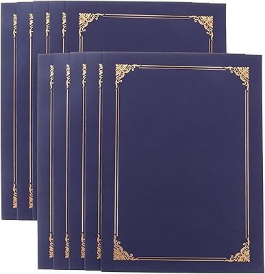 Magiclulu 10 pieces holder holder holder of diploma certificate covers holder of birth certificate certificates of certificate paper with gold leaf edge for office a diploma delivery.. DIAYTAR NIGERIA brings the market to your fingertips with affordable prices and swift delivery services.