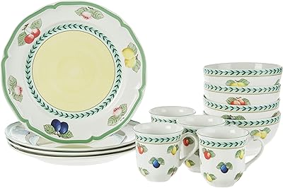 Set of 12 French gardens Villeroy & Bock, for 4 people.. Unlock a world of affordable products with DIAYTAR NIGERIA's expansive e-commerce platform.