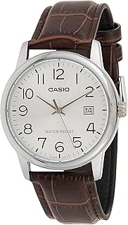 Casio watch for men with leather bracelet and dial-MTP-V002L-7B2UDF.. DIAYTAR NIGERIA connects you with what you need at prices you'll love, delivered within 8 days.