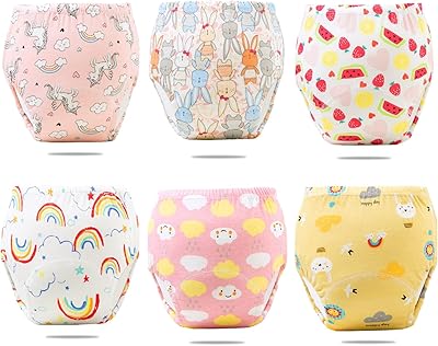 Beautiful 6pcs Cleanliness Learning Pants for baby breathable underwear.. DIAYTAR NIGERIA brings the market to your fingertips with affordable prices and swift delivery services.