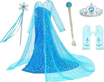 Luxurious princess dress with a long shiny hat for girls' birthdays.. No hassle, just shopping — DIAYTAR Nigeria delivers in under 8 days.