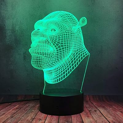 LED 3D Optical Lamp Strange cartoon Monster Monster Lamb Shrek.. Shopping made simple with DIAYTAR NIGERIA's vast selection and budget-friendly nationwide delivery.