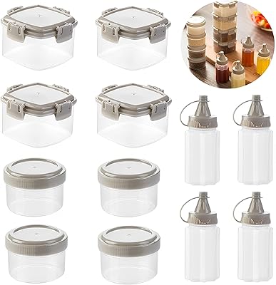 12 Pieces Small Bottles to be pressed for sauce, Conduct bottles for condiments, mini transparent bottle for ketchup, honey vinaigrette, picnic bottle for school, outdoor barbecue.. Discover endless shopping possibilities at DIAYTAR NIGERIA, with budget-friendly prices and reliable delivery.
