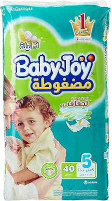 Babyjoy with compressed diamond insert, giant package, extra wide, size 5, 40 pieces, from 14 kg to 25 kg.. DIAYTAR NIGERIA: Your affordable shopping destination with thousands of products delivered in days.