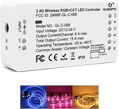 GLEDOPTO ZIGBEE RGBCCC 2D LED band controller works like 2 LEDs with variable intensity, control by hot and cold white RGB application, LED strip with changing colors.. Experience the ultimate in shopping convenience with DIAYTAR NIGERIA's vast catalog and 5-8 day delivery.