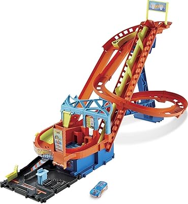 Hot Wheelstm City Roller Coaster Rallytm game set with car.. Easy checkout, quick delivery — shop now on DIAYTAR Nigeria.