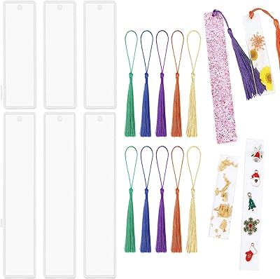 Wawasia Lot of 6 rectangular silicone resin molds, silicone molds with 10 colored fringes for making jewelry to make yourself.. Shop with confidence at DIAYTAR NIGERIA, where affordability meets reliability in less than 8 days.