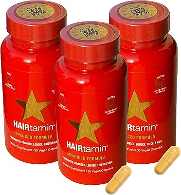 Hair Tamin Vitamins for hair growth 3 months - Biotin vitamins for rapid hair growth and pure refreshing argan oil for deep hydration for strong hair.. DIAYTAR NIGERIA: Empowering Nigerians with access to affordable products and reliable 5-8 day delivery.