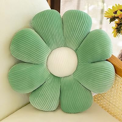 Daisy design aesthetic floor cushion, seat cushion, seat cushion, independent flower cushion (green-s).. DIAYTAR NIGERIA brings the nation's largest product catalog to your doorstep at prices you'll appreciate.