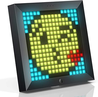 Divoom Pixo Art Digital Photo Frame with 8.6 inch room light control, LED smart clock for desk/wall, decorative lamp for games room and interior decoration (black).. Shop from Nigeria's largest product selection at DIAYTAR, with budget-friendly prices and swift delivery.