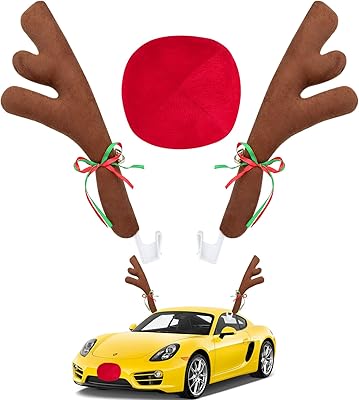 HEDENSAM car reindeer wood kit, Christmas reindeer wood for car window, roof and grille, automatic reindeer wood decoration kit for cars, trucks, SUV, trucks.. Discover a world of choices with DIAYTAR NIGERIA's extensive marketplace and prompt shipping service.