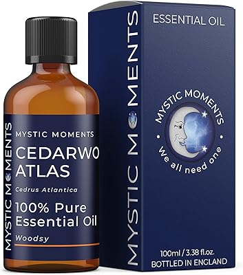 Mystic moments | Atlas cedar essential oil 100 ml - Pure and natural oil for aromatherapy and massage diffusers, vegan without GMOs.. Nigeria's e-commerce leader delivers unmatched variety and value to your doorstep in just 5-8 days.