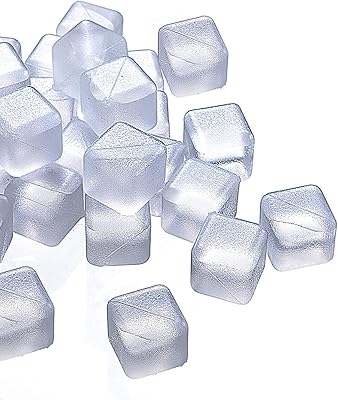 Reusable hova plastic ice cubes (20 white packages).. DIAYTAR Nigeria: Where affordability meets speed and quality.
