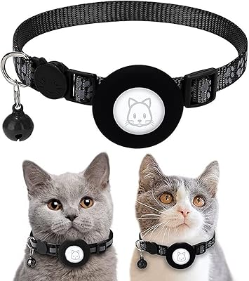 Sammo Cat Necklace Airtag Reflective necklace with safety clip and bell.. DIAYTAR NIGERIA redefines convenience with our diverse marketplace and affordable nationwide shipping.