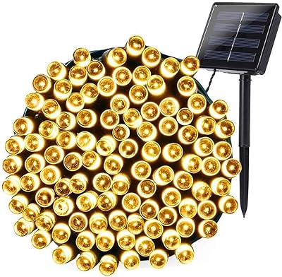 LED garland with tight solar energy 12 m, 100 LED lights for outside, patio, umbrella, landscape, magical garden, wedding, holidays.. Everyday deals, every category — only on DIAYTAR Nigeria.