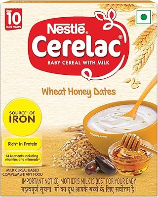 Baby cereals Cerelac Nestlé in milk, dates and wheat honey pack (from 10 months, 300 g).. Discover shopping simplified with DIAYTAR NIGERIA's comprehensive platform and reliable 5-8 day shipping.