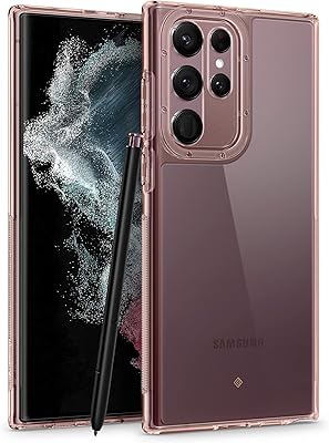 Keysology Skyfall Clear Cover Compatible with Samsung Galaxy S22 Ultra 5G (2022) for women and men - Royal Rose Gold.. DIAYTAR NIGERIA: Where every shopping need is met with affordable prices and reliable 5-8 day delivery.