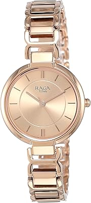 Raja live analog watch with dial in pink gold for women - 2608WM01, bracelet.. Shop the future with DIAYTAR NIGERIA - thousands of products, unbeatable prices, delivery within a week.