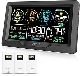Uzoli weather station EM3390 75 inches Interior interior thermometer for stations.. DIAYTAR NIGERIA stands as your affordable shopping ally with nationwide delivery in just 5-8 days.