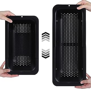 Blue jinjoo sink sink basket - wash the vegetables and fruits, drain pasta and dry dishes - Extensible - New kitchen supplies for the house (7.9.. DIAYTAR NIGERIA: Where affordability meets variety, with thousands of products delivered in less than 8 days.