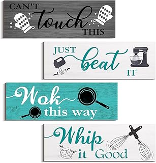 3 pieces of fun kitchen rules, wood wall decoration to hang, rustic wall panels, kitchen wall decoration for farm interior (classic color, 6 x 12 inches).. DIAYTAR NIGERIA transforms online shopping with competitive prices and dependable nationwide delivery.