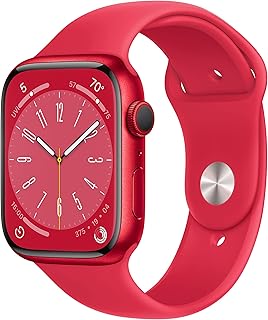 Apple Watch Series 8 (GPS + Cellular, 45 mm) Red aluminum case and Red Sport Bracelet - Standard size.. DIAYTAR NIGERIA: Your trusted e-commerce partner with extensive product choices and affordable delivery.