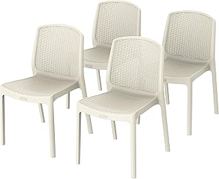 Set of 4 chairs without cosmoplast armrests in hot gray cedar.. Find everything you need at prices you'll love with DIAYTAR NIGERIA's comprehensive e-commerce platform.
